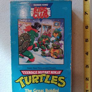 Teenage Mutant Ninja Turtles The Great Boldini VHS Burger King Kids Club 1990
